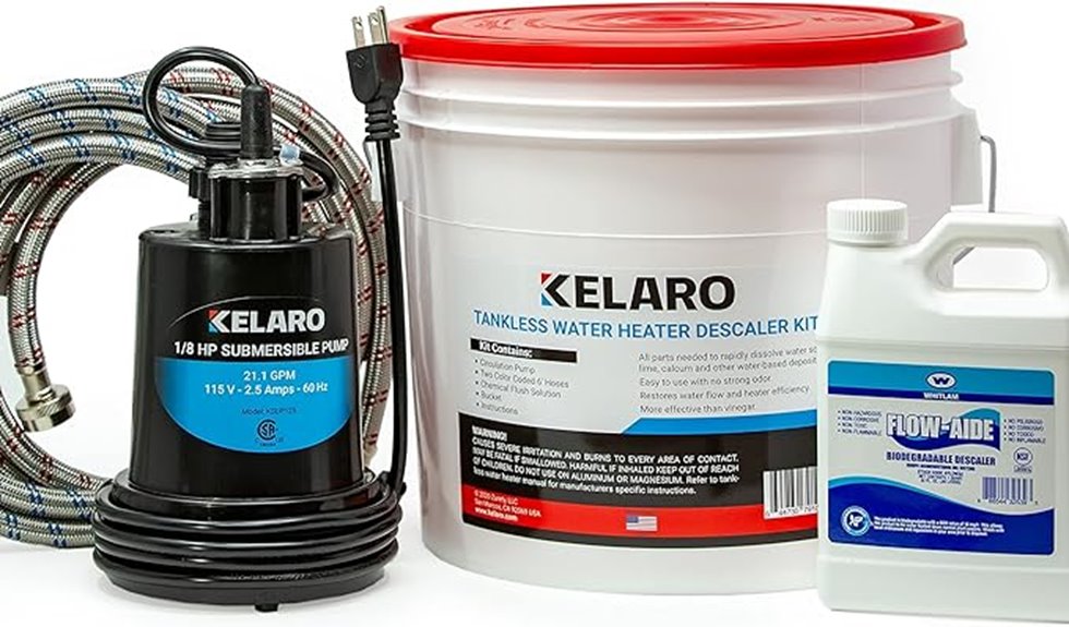 tankless water heater flush kit