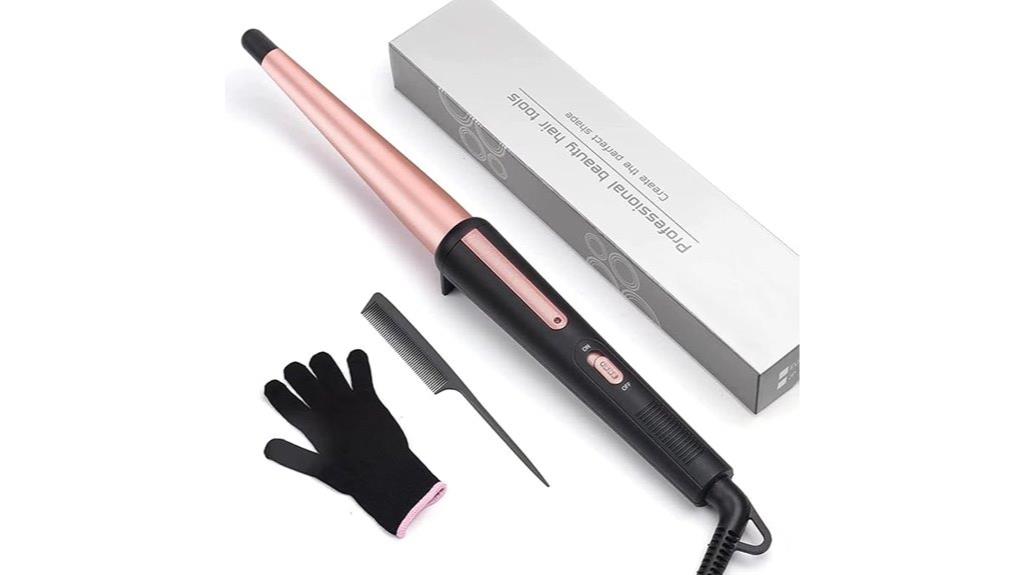 tapered barrel hair curler