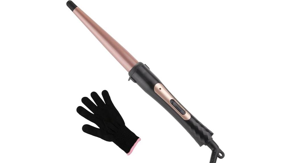 tapered ceramic curling wand