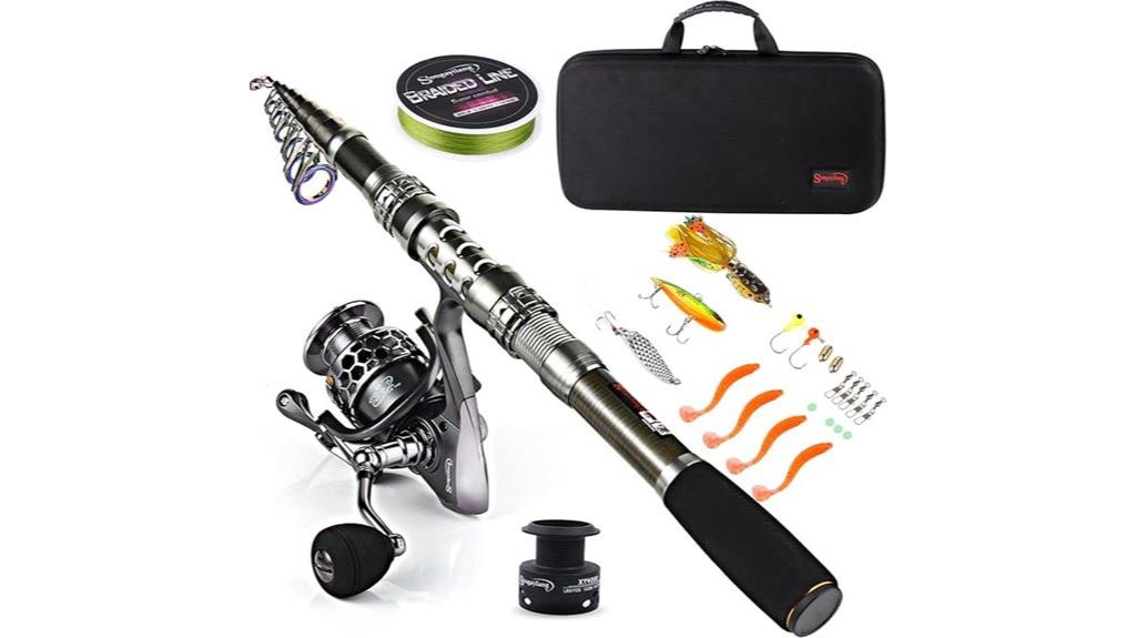 telescopic fishing combo set