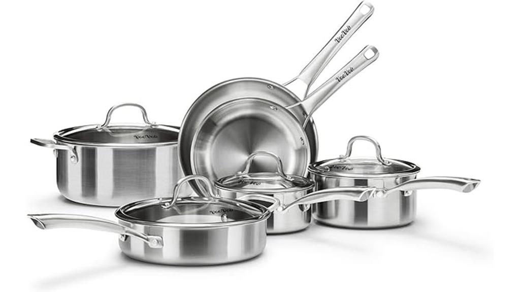 ten piece stainless set