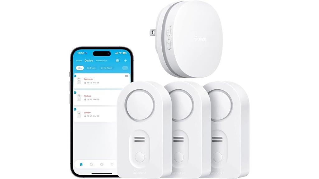 three pack wifi leak detectors