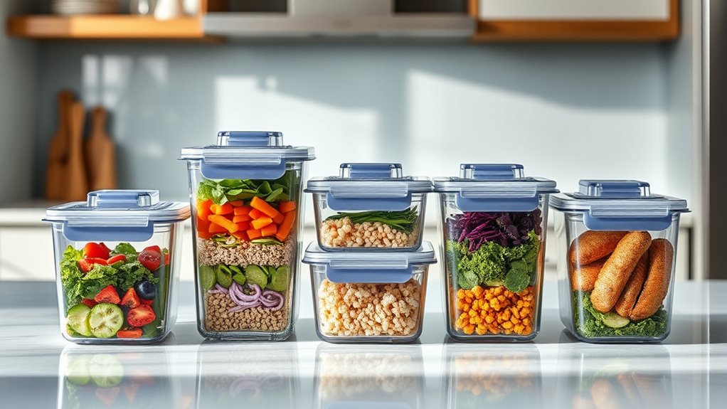 top glass meal container picks
