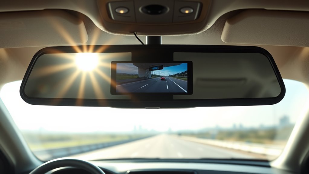 top rear view mirror dash cams