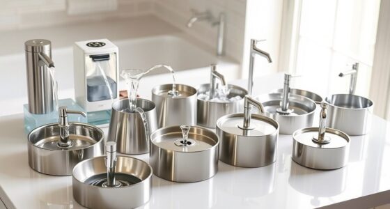 top stainless steel cat fountains