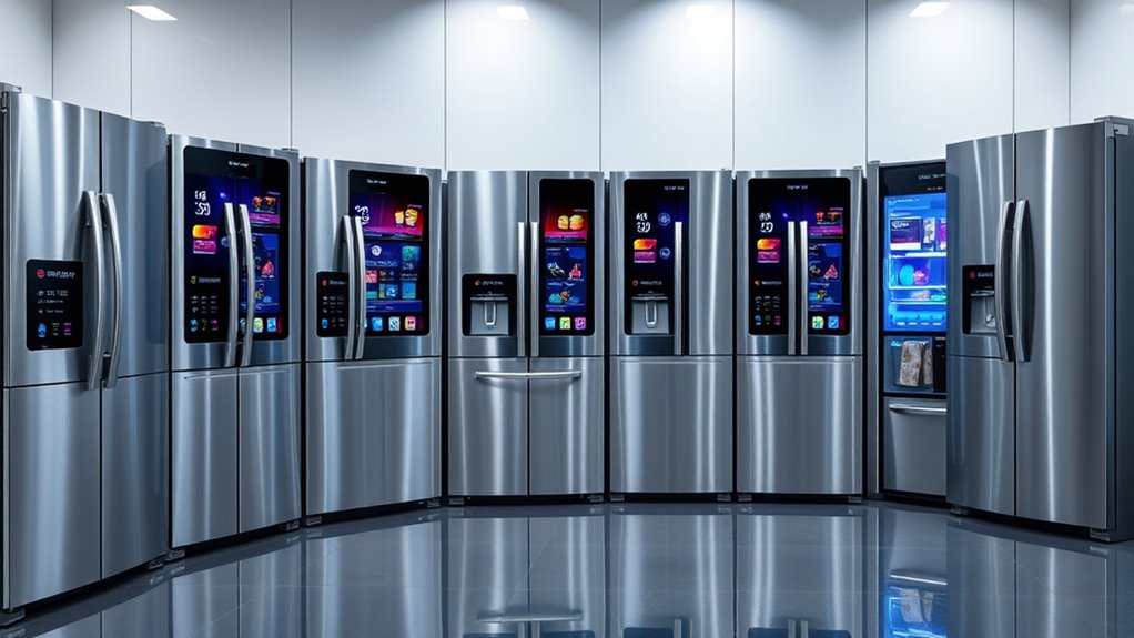 top touch screen smart refrigerators