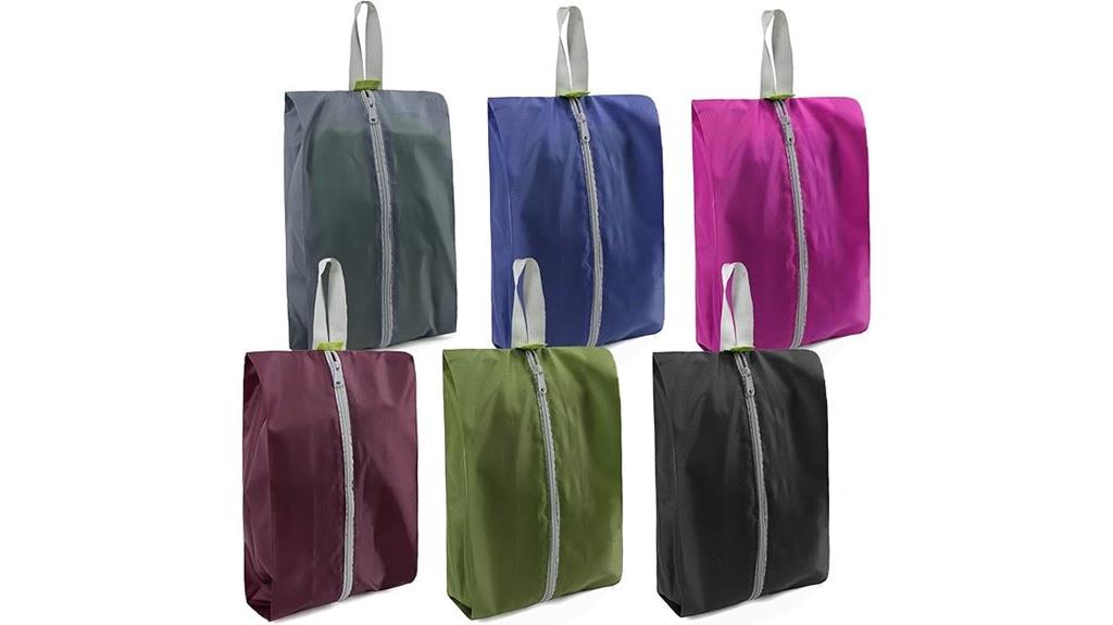 travel shoe organizer with zipper