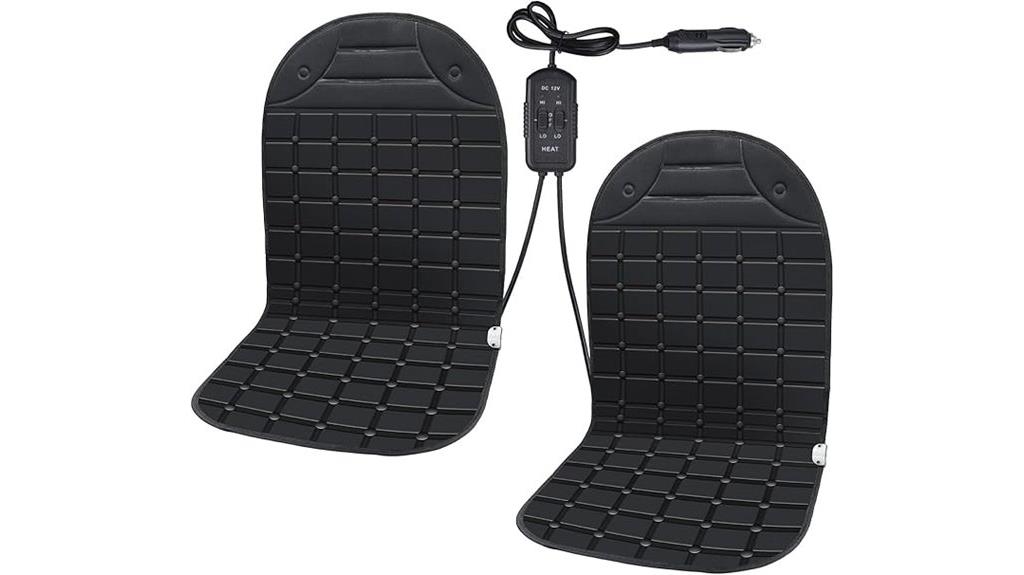 two pack black seat cushions