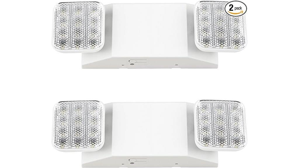 two pack led emergency lights