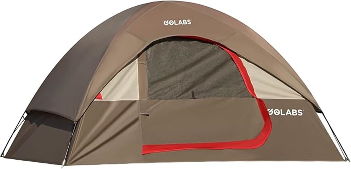 two person ventilated tent