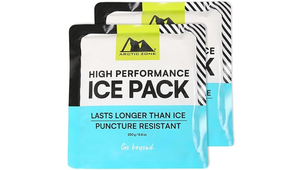two reusable 250g ice packs