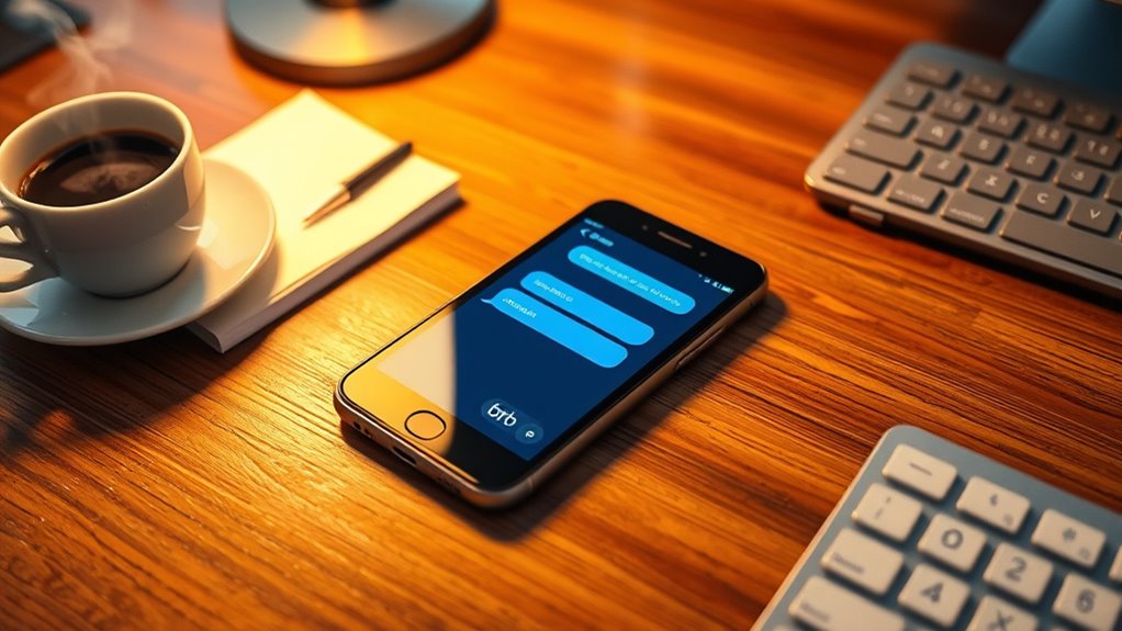 use brb thoughtfully