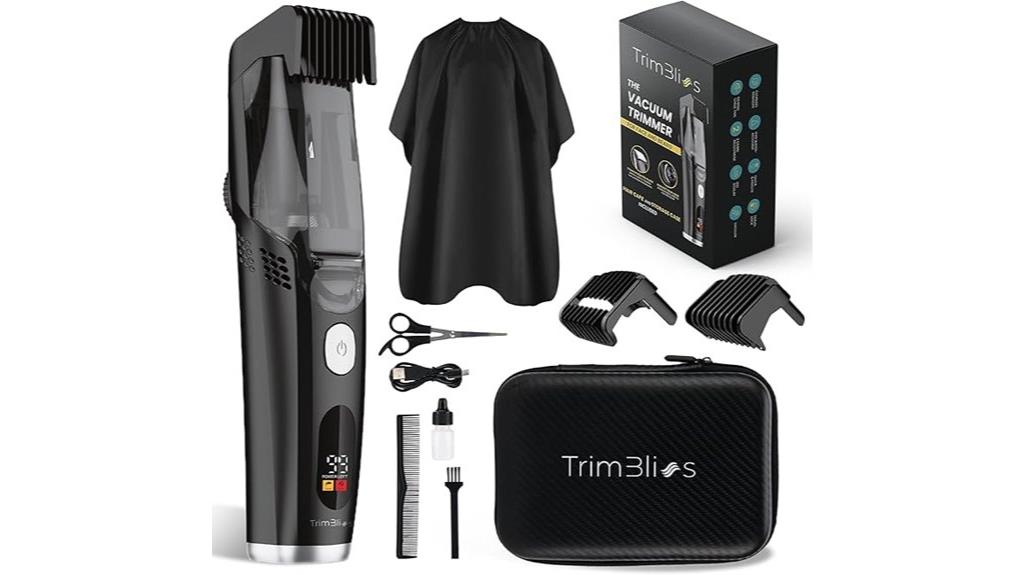 vacuum beard trimmer for men