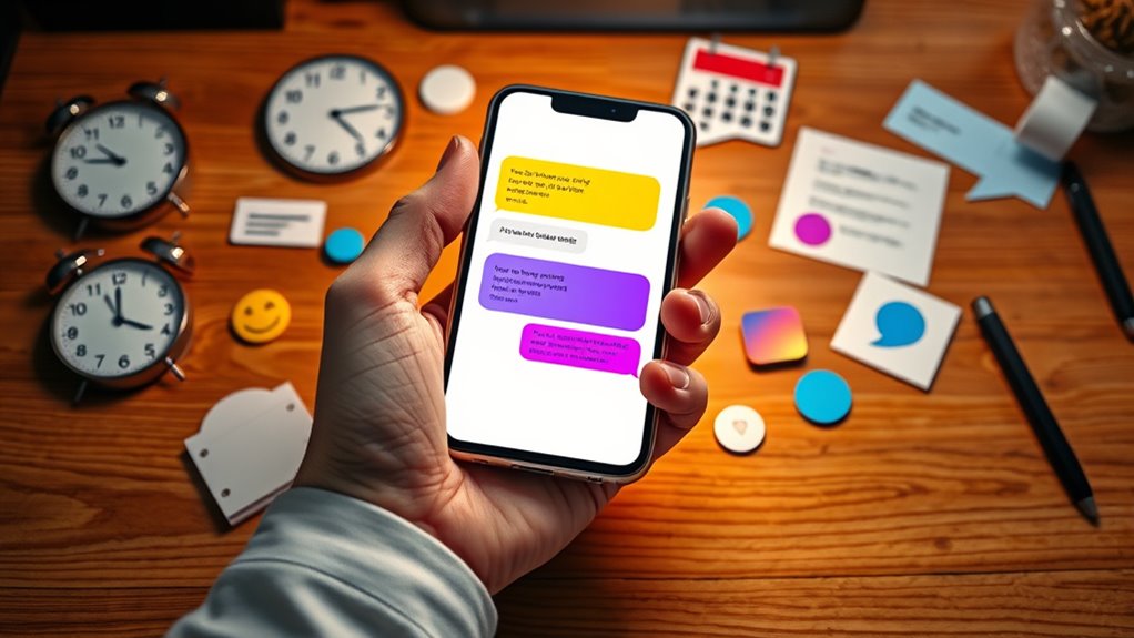 vary message timing formats