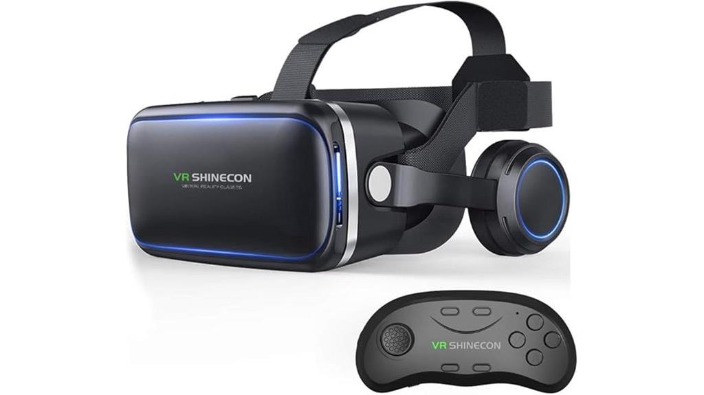vr headset with remote