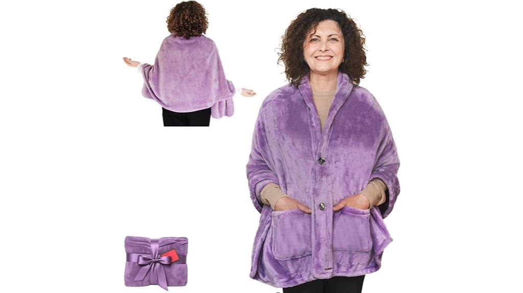 warm fleece wrap shawl
