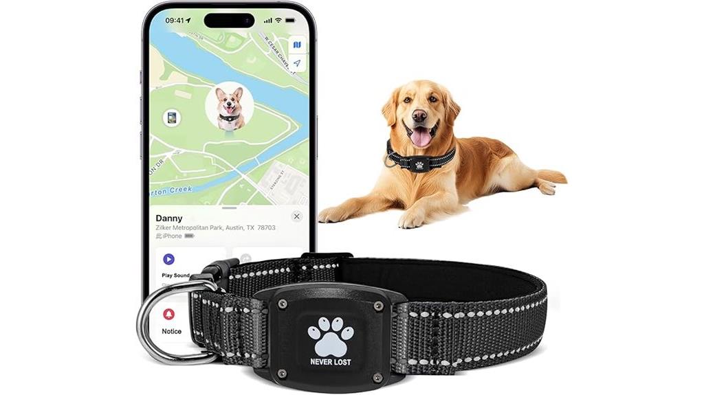 waterproof reflective gps collar