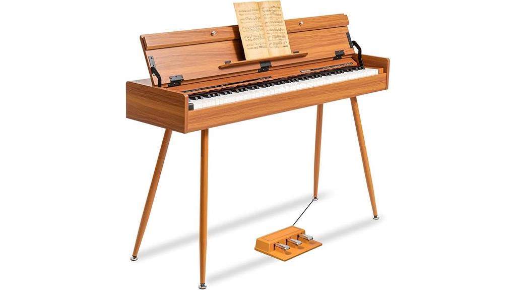 weighted digital piano with midi