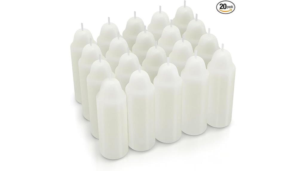 white candle pack