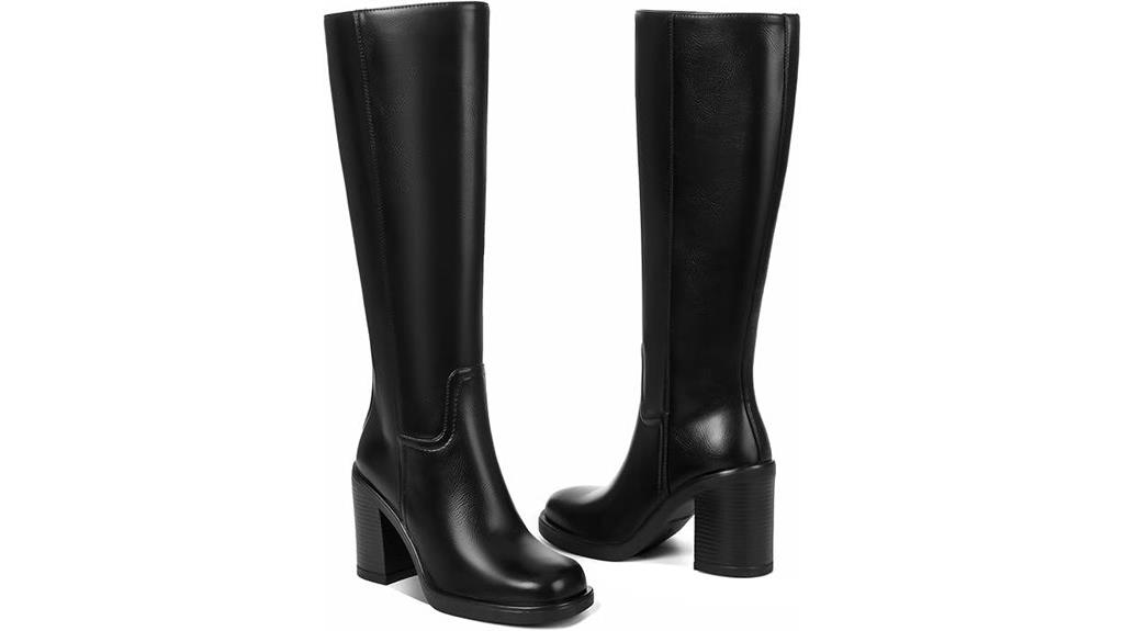 wide calf knee high boots