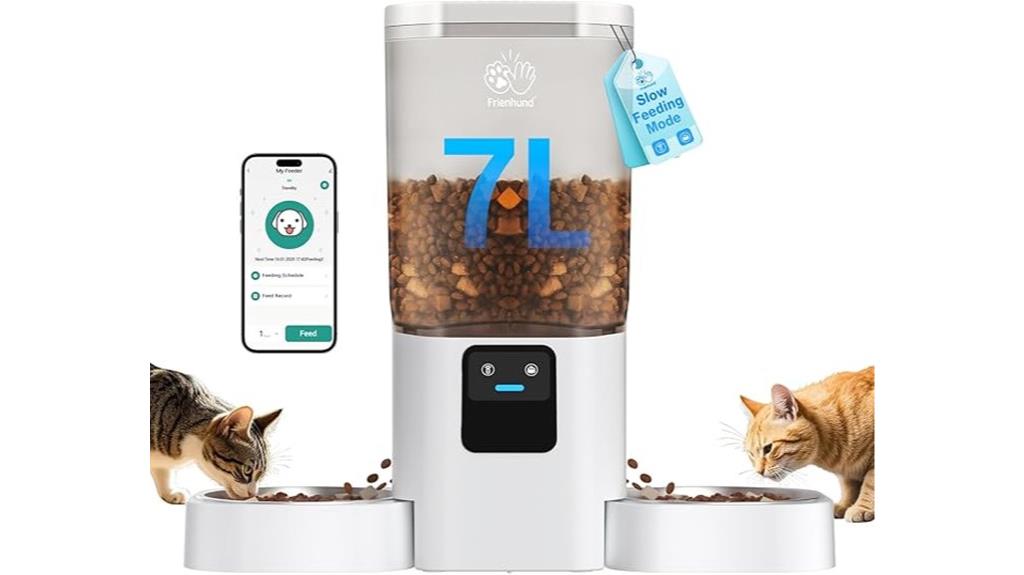 wifi app controlled pet feeder