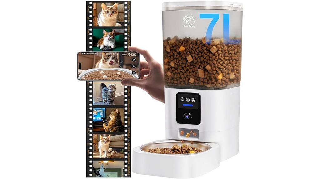 wifi enabled camera pet feeder