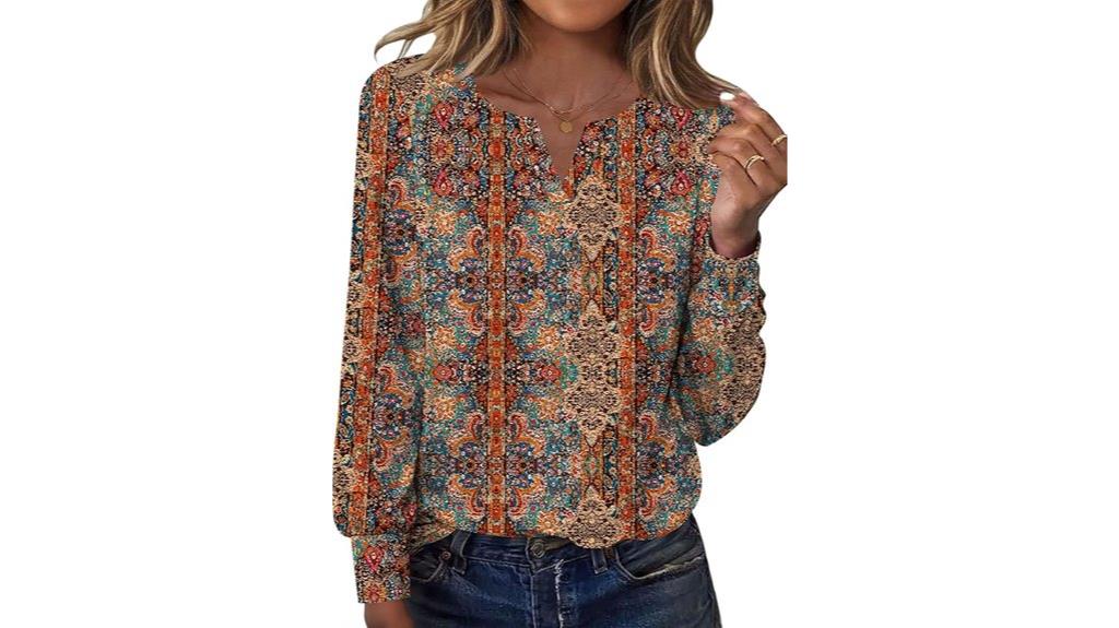 women s v neck blouses