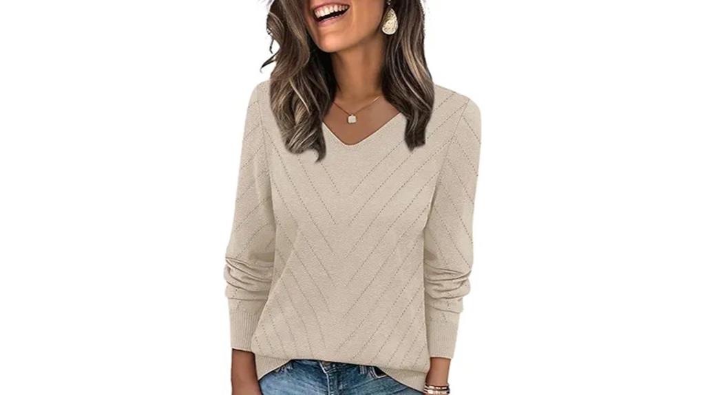 women s v neck sweater