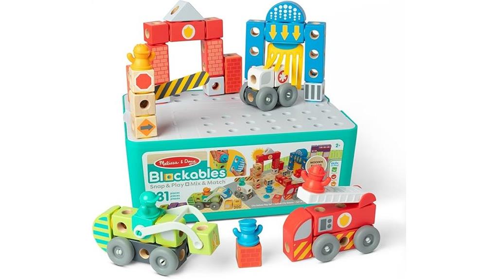 wooden city building blocks