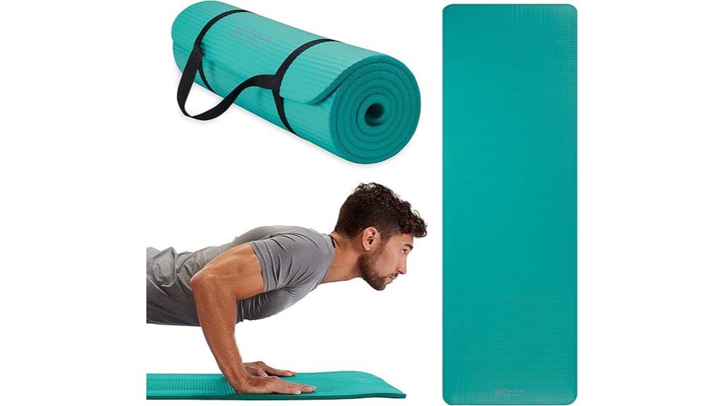 yoga mat with strap