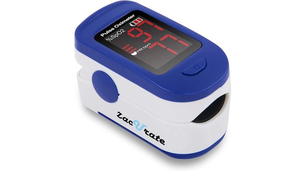 zacurate fingertip oximeter batteries