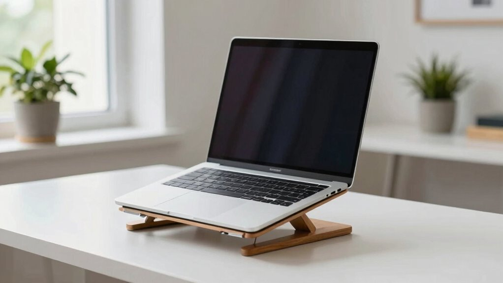 adjust laptop for proper posture