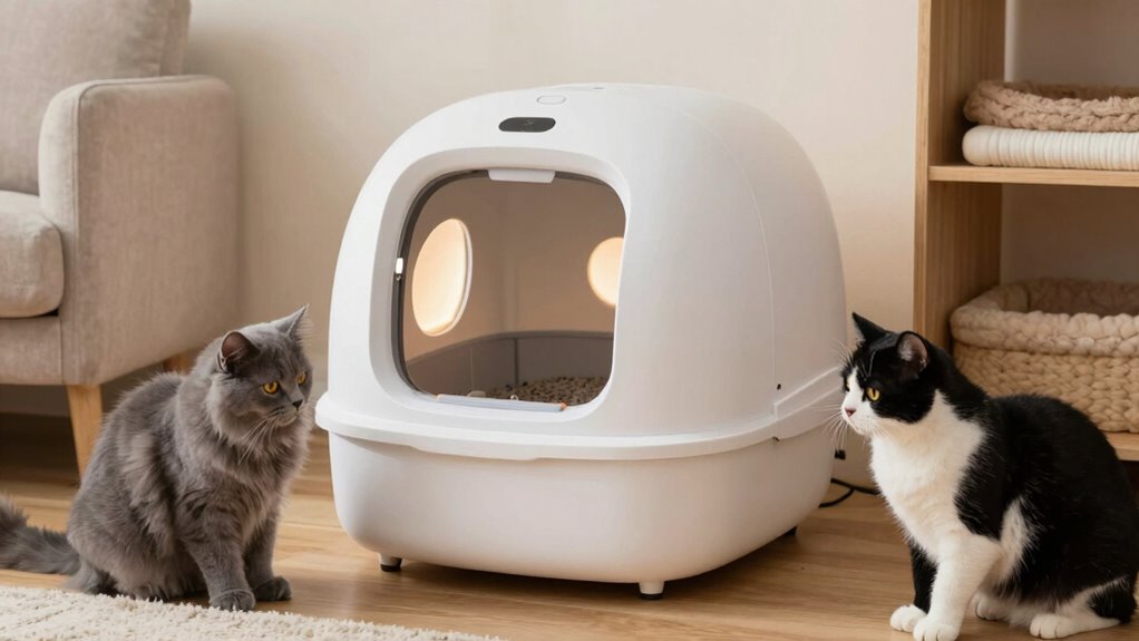automatic maintained odor controlled litter