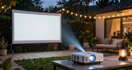 backyard projector distance guide
