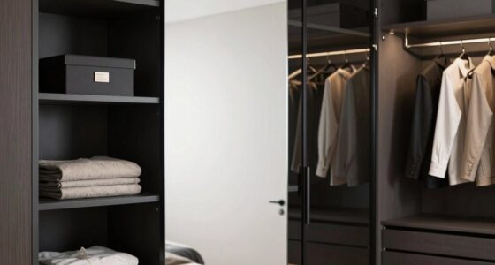 closet mirrors with storage