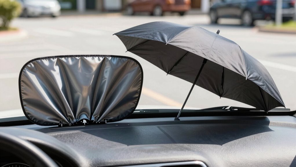 foldable versus umbrella shades