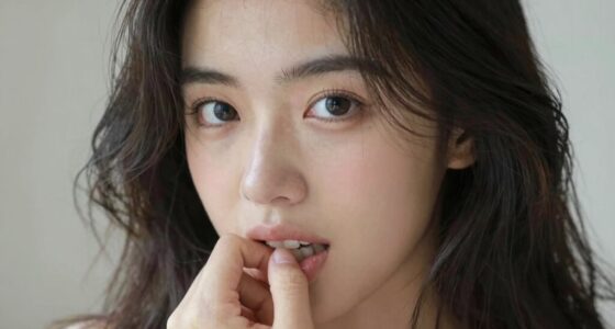 girl s secretive playful expression