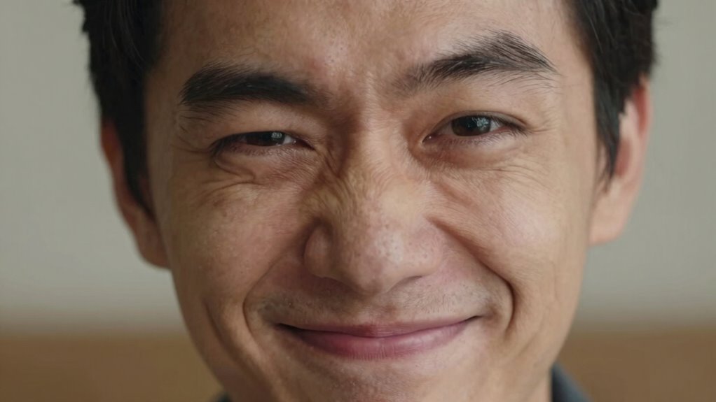guy s secretive facial expression