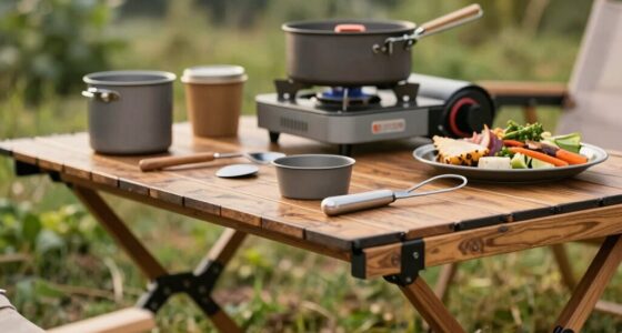 ideal camp table heights