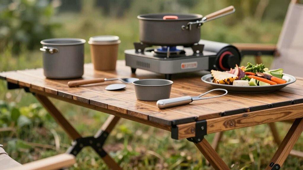 ideal camp table heights