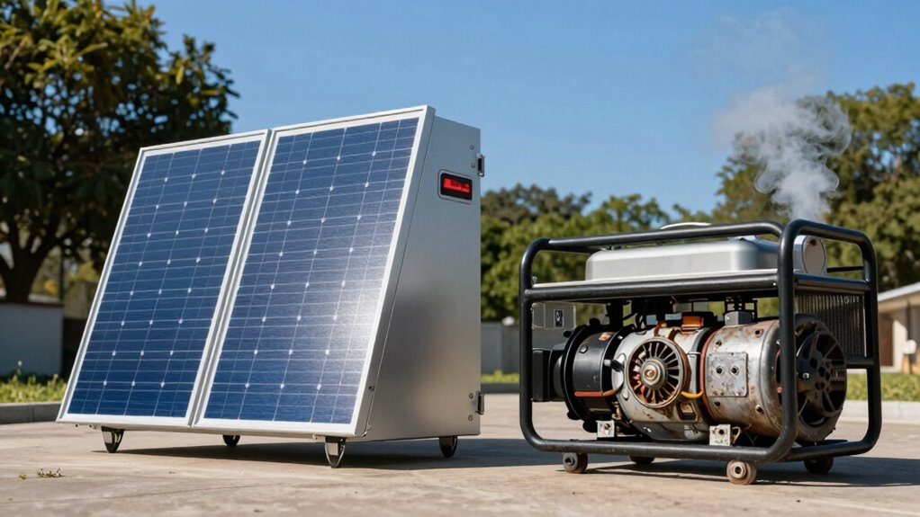 solar vs gas generators