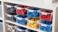 sort and store lego pieces