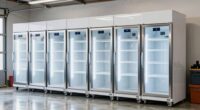 top garage upright freezers