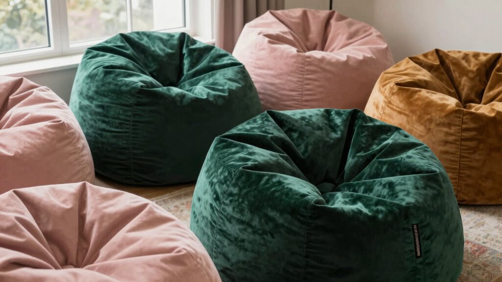top plush storage bean bags