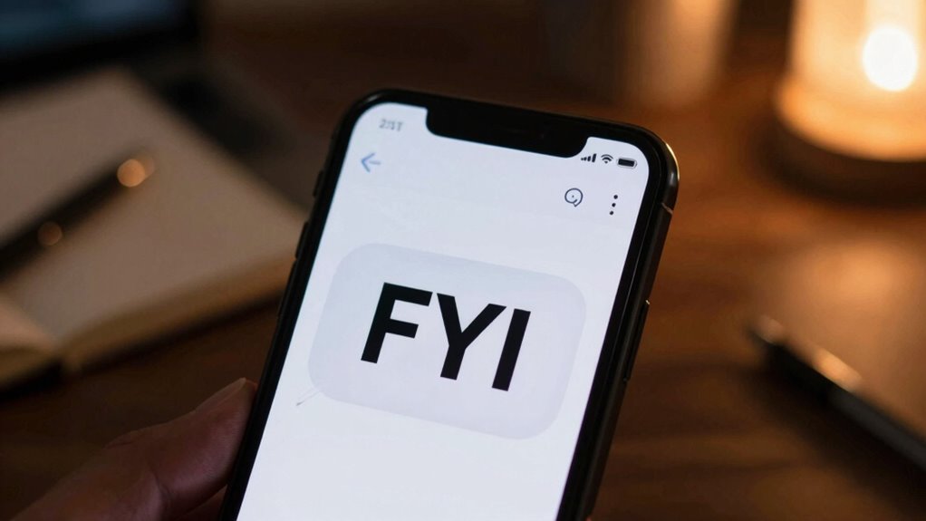 understanding fyi in communication