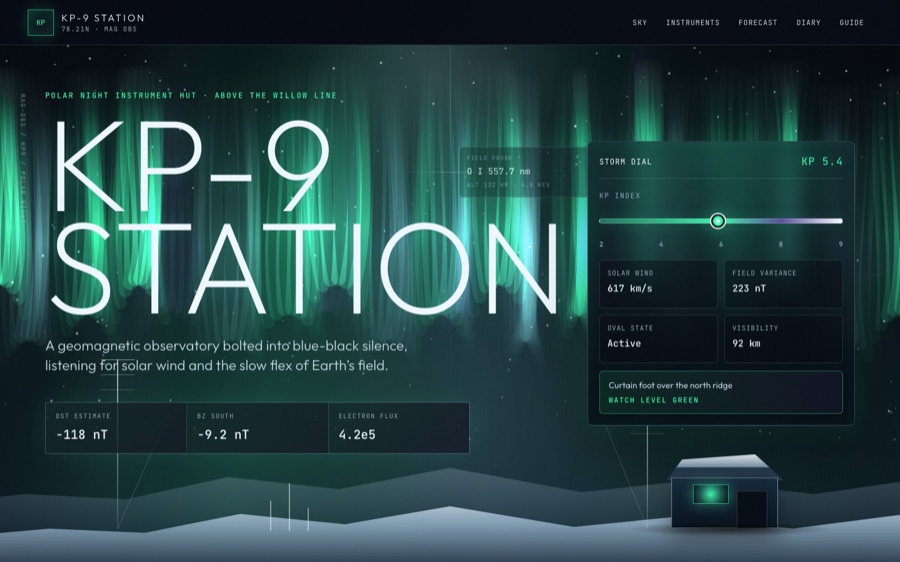 KP-9 Station — Arctic Geomagnetic Observatory