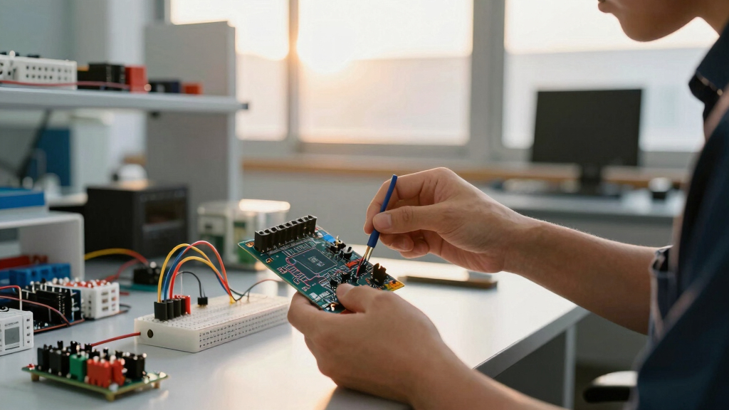MorphoHDL: A minimalistic language for growing circuits