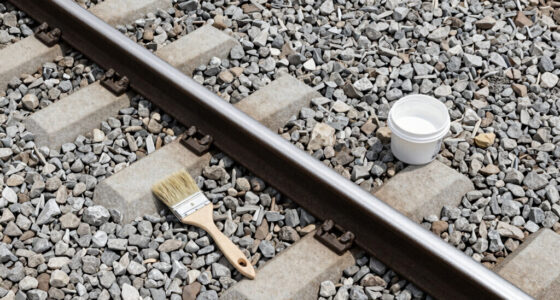Painting The Sides Of Railroad Rails White To Reduce Derailment