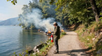 Waldbrand Gardasee