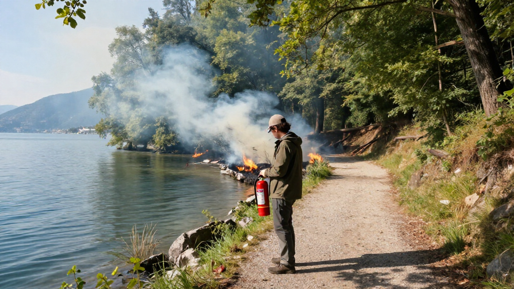 Waldbrand Gardasee